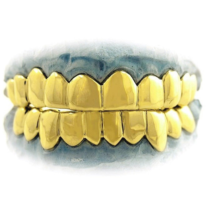 JDG42-Goldmouth 20 Piece Solid Gold Grill